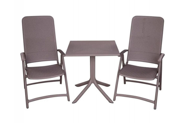 Nardi Clip Darsena Cafesæt 70x70 - Latte