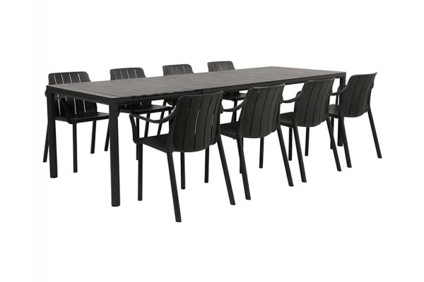 Nardi Tevere Tiberina Havemøbelsæt 275 - Antracit