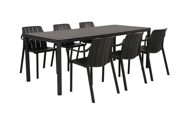 Nardi Tevere Tiberina Havemøbelsæt 211 - Antracit
