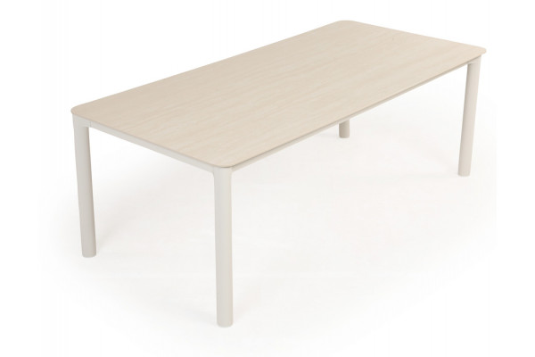 Karen Geneve Havemøbelsæt - 99,5x210 cm - Lys grå