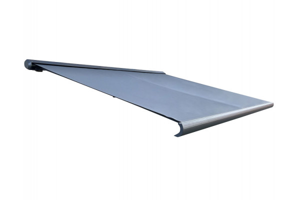 Bøg Markise - m/motor & LED-lys - 3,5 x 3 m - Grå/Grå