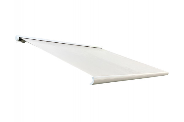 Bøg Markise - m/motor & LED-lys - 3,5 x 3 m - Hvid/Beige