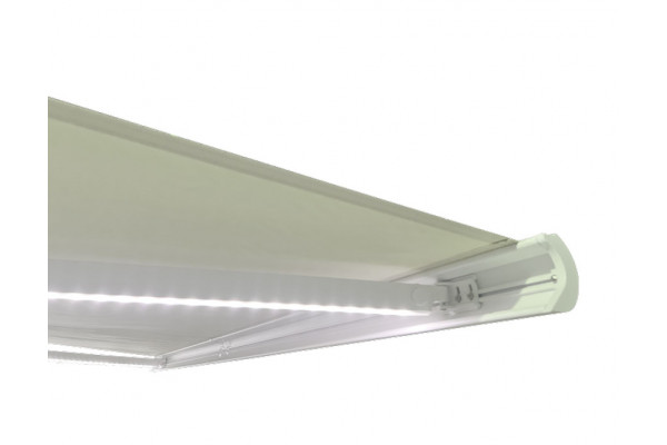 Bøg Markise - m/motor & LED-lys - 3,5 x 3 m -...