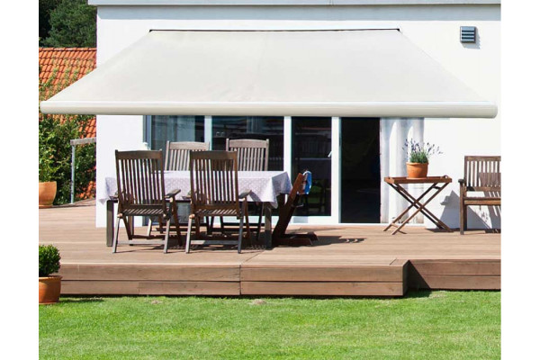 Bøg Markise - m/motor & LED-lys - 3,5 x 3 m -...