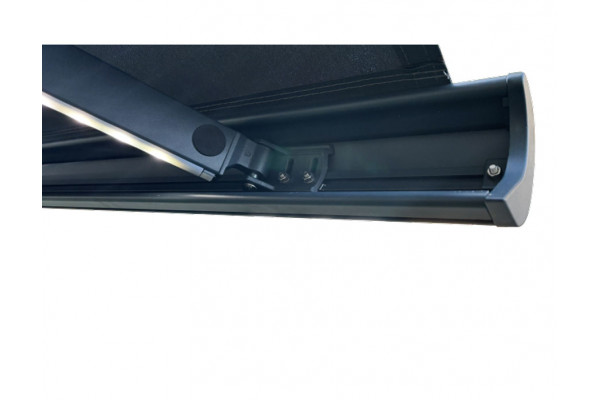 Bøg Markise - m/motor & LED-lys - 4,8 x 3 m -...