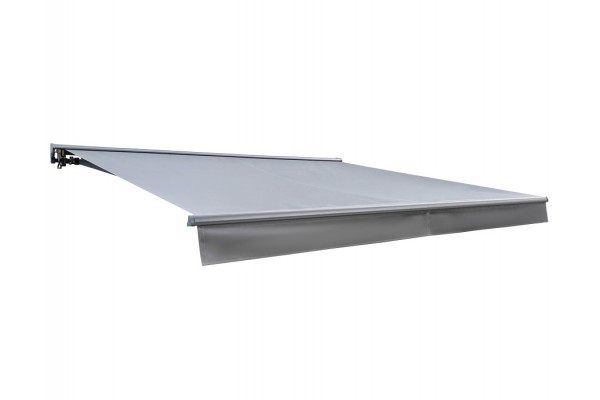 Pil Markise - Semikassette m/Motor - 3,5 x 3 m - Grå/Grå