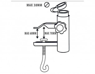 Parasolbeslag til bord 2