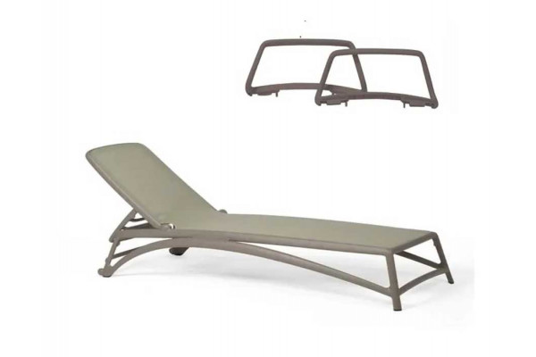 Nardi Atlantico Solvogn m/armlæn - Latte/Agave