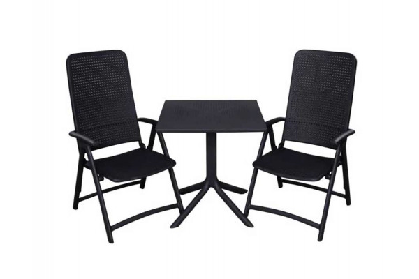 Nardi Clip Darsena Cafesæt 80x80 - Antracit