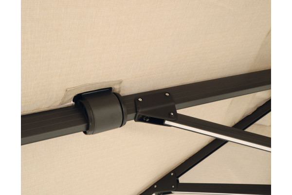 Henrik Hængeparasol - m/LED & Tilt - 3x3 m