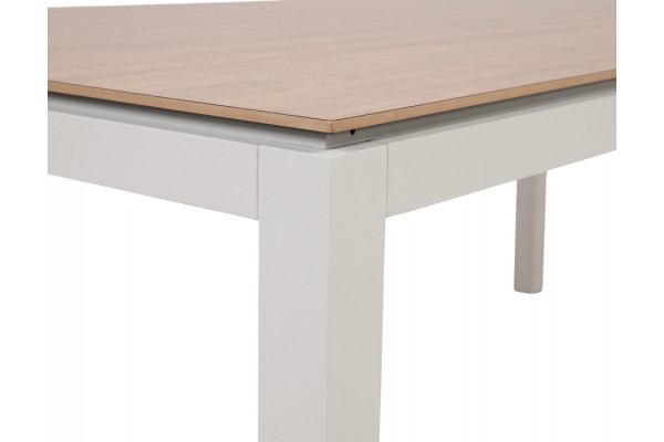 Selma Havebord - Silicate - 100x200 cm - Gråhvid