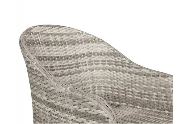 Selma Andrea Havemøbelsæt - 100x200 cm - Gråhvid