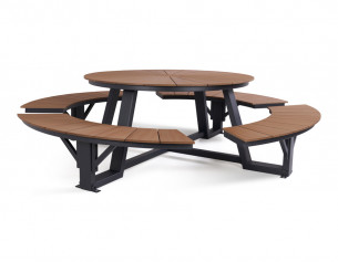 Erika Bord/bænkesæt - Ø240 cm