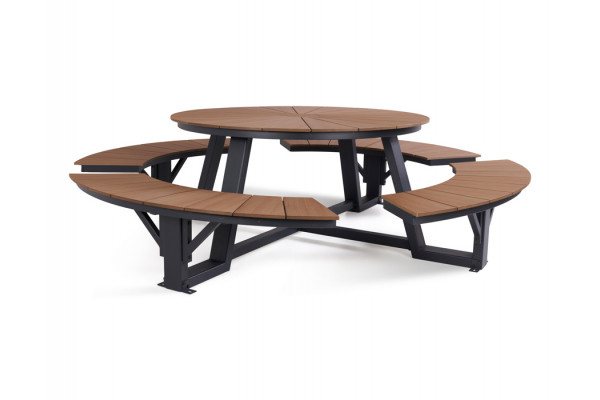 Erika Bord/bænkesæt - Ø240 cm