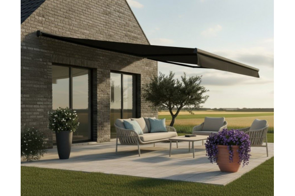 Pil Markise - Semikassette m/Motor - 4,8 x 3 m...