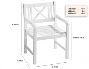 Hornbæk Havemøbelsæt m/4 stole 2