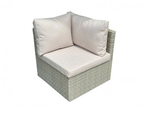 Isla Lys Grå Hjørnemodul -...