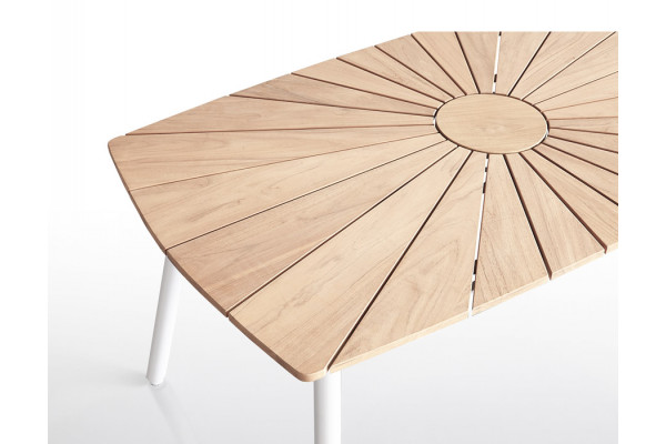 DaneLine Eva Teak Ovalt Havebord - 90x160 cm -...