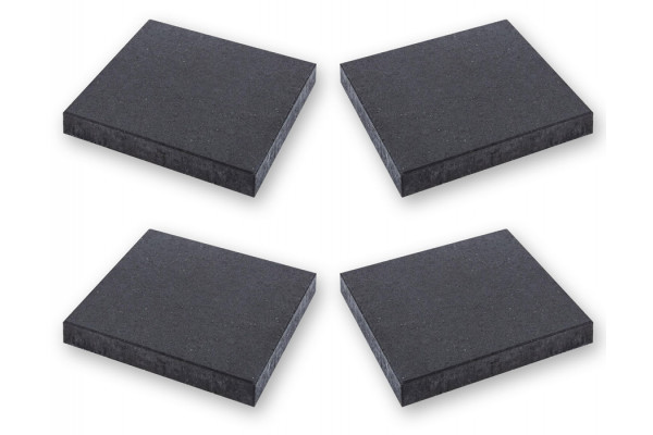 Fliser til hængeparasol - 4 stk. - Sort/antracit