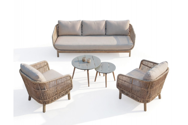 Helena 3 pers. Sofasæt m/Dylan sofaborde