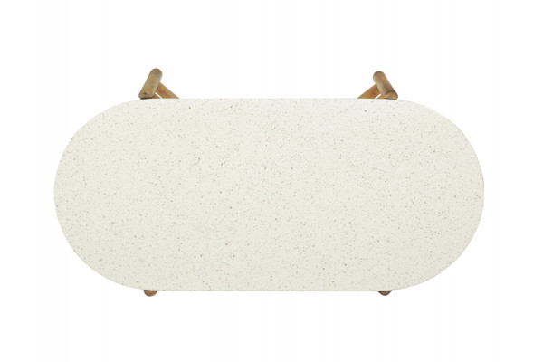 Olivia Sofabord - 60x120 cm - Akacie/terrazzo