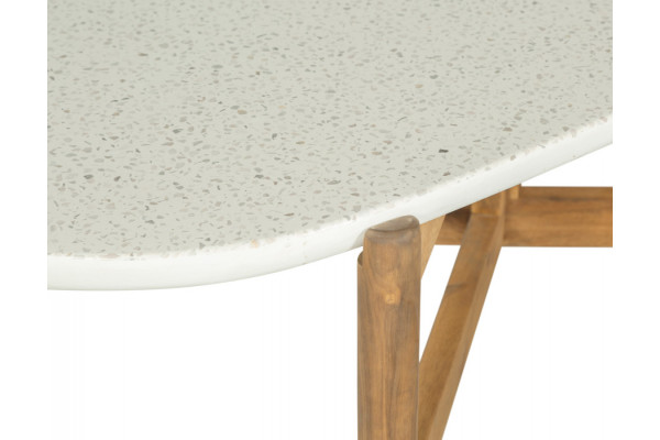 Olivia Sofabord - 60x120 cm - Akacie/terrazzo