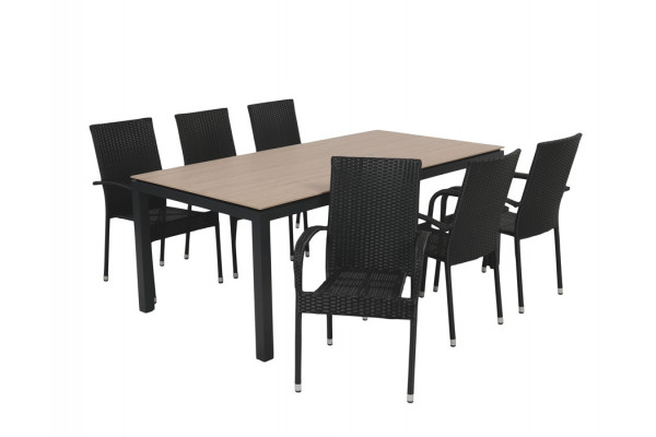 Selma Geneve Havemøbelsæt - 100x200 cm -...