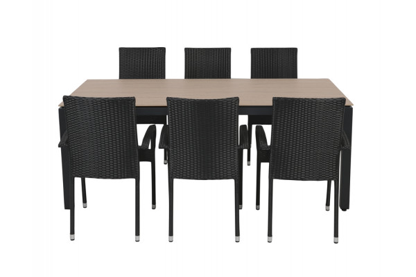 Selma Geneve Havemøbelsæt - 100x200 cm -...