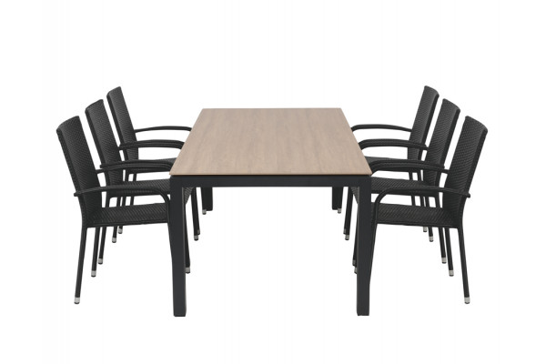 Selma Geneve Havemøbelsæt - 100x200 cm -...