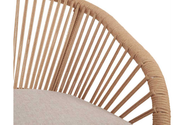 Selma Nora Havemøbelsæt - 100x200 cm - Gråhvid