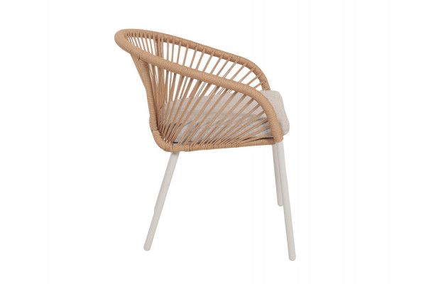 Selma Nora Havemøbelsæt - 100x200 cm - Gråhvid