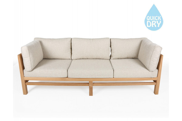 Colorado Teak 3 pers. sofa - m/Aspen QuickDry hynder