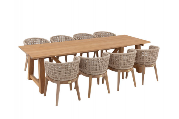 Hercules Rima Havemøbelsæt - 100x290 cm