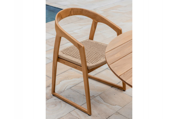 Luna Venedig Teak havemøbelsæt - Ø150 cm