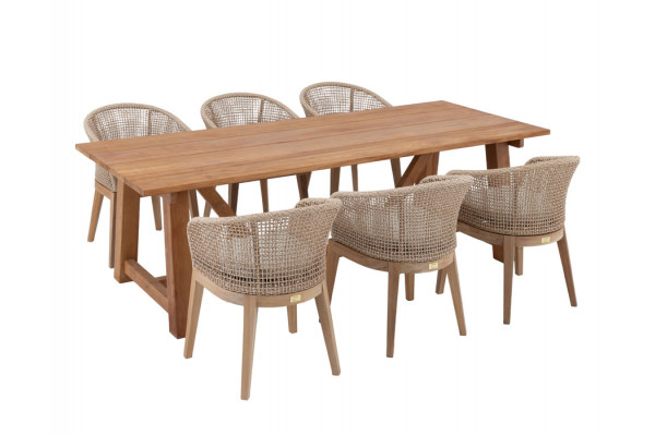 Hercules Lago Havemøbelsæt - 100x246 cm