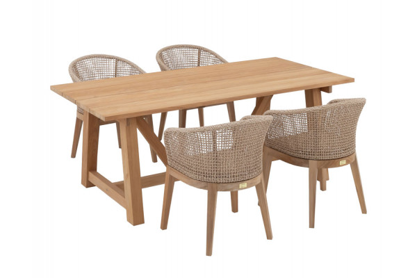 Hercules Lago Havemøbelsæt - 100x200 cm