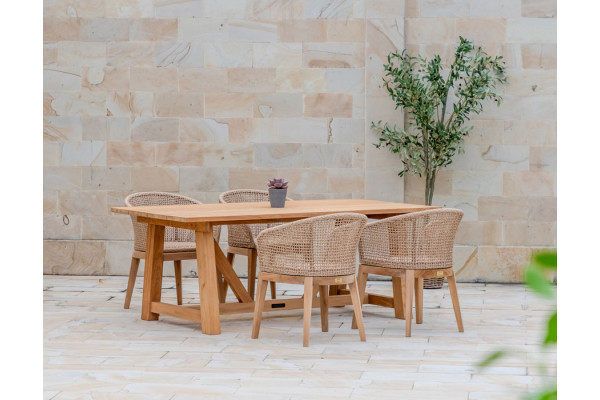 Hercules Lago Havemøbelsæt - 100x200 cm