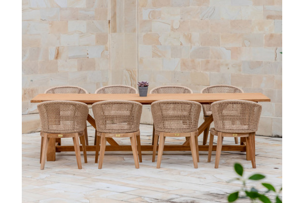 Hercules Lago Havemøbelsæt - 100x290 cm