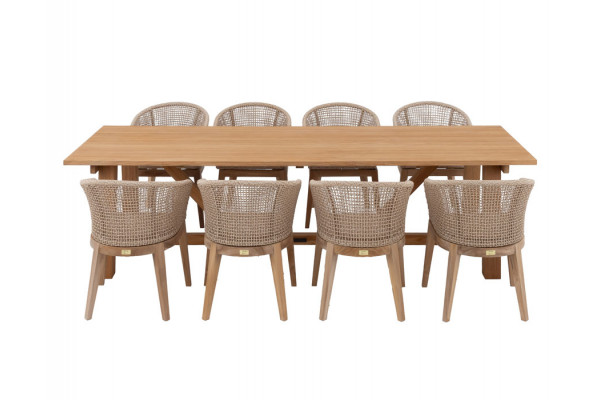 Hercules Lago Havemøbelsæt - 100x290 cm