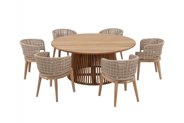 Luna Rima Havemøbelsæt - Ø180 cm