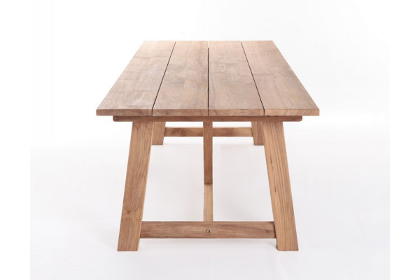 Hercules Tonka Teak havemøbelsæt m/8 stole -...