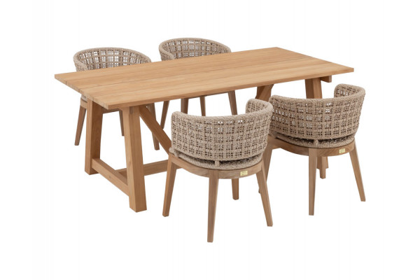 Hercules Rima Havemøbelsæt - 100x200 cm