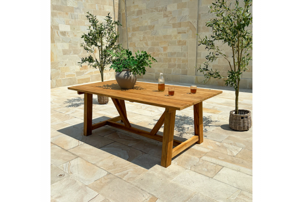 Hercules Tonka Teak havemøbelsæt m/4 stole -...