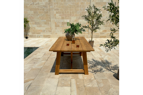 Hercules Tonka Teak havemøbelsæt m/4 stole -...