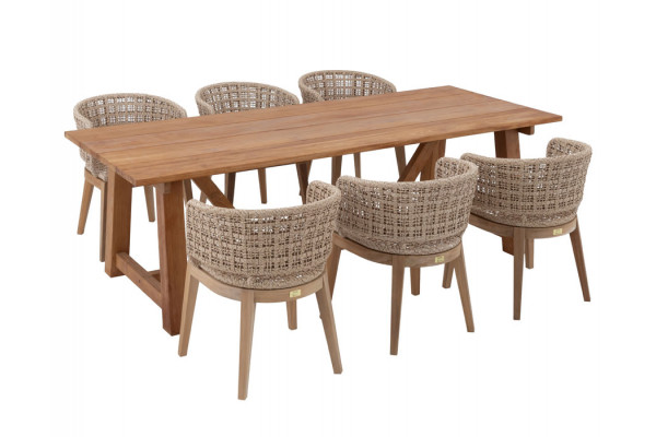 Hercules Rima Havemøbelsæt - 100x246 cm