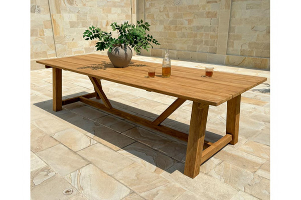 Hercules Manja Teak havemøbelsæt m/8 stole -...