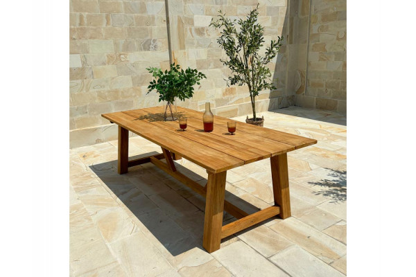 Hercules ManjaTeak havemøbelsæt m/6 stole -...