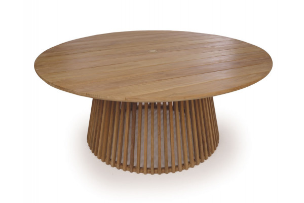 Luna Manja Teak havemøbelsæt m/6 stole - Ø180 cm