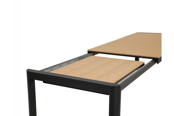 Lohals Udtræksbord - 95x205/275 cm - Mørkegrå