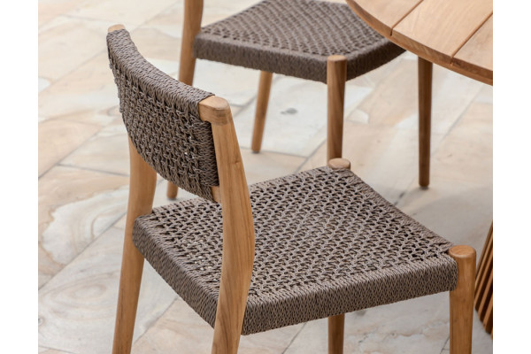 Luna Alana Teak Havemøbelsæt - Ø180 cm